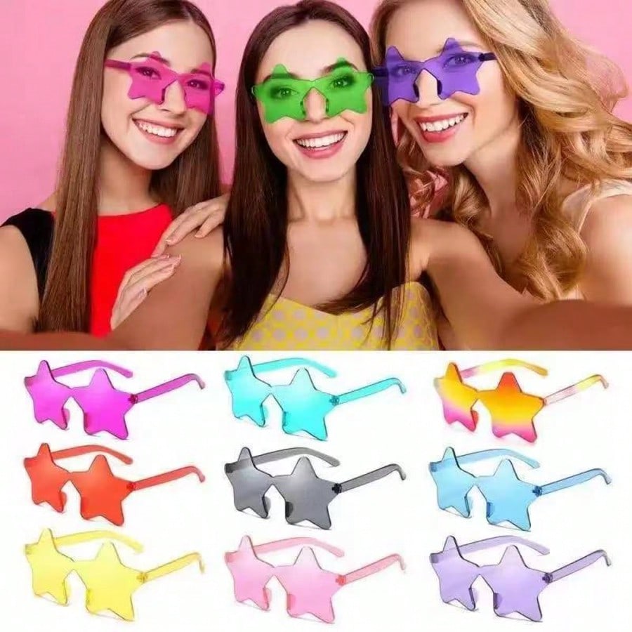 Travel Accessories Unisex - Star-Shaped Candy Color Frameless Funny Star