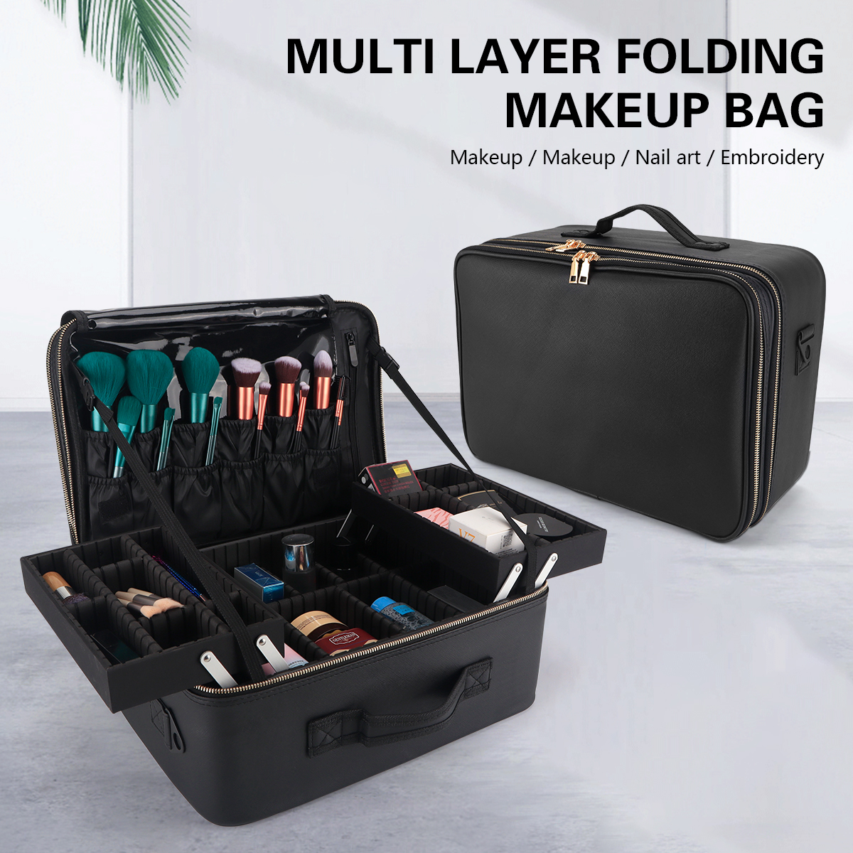 Travel Z - Women Travel Cosmetic Case Organizer Box