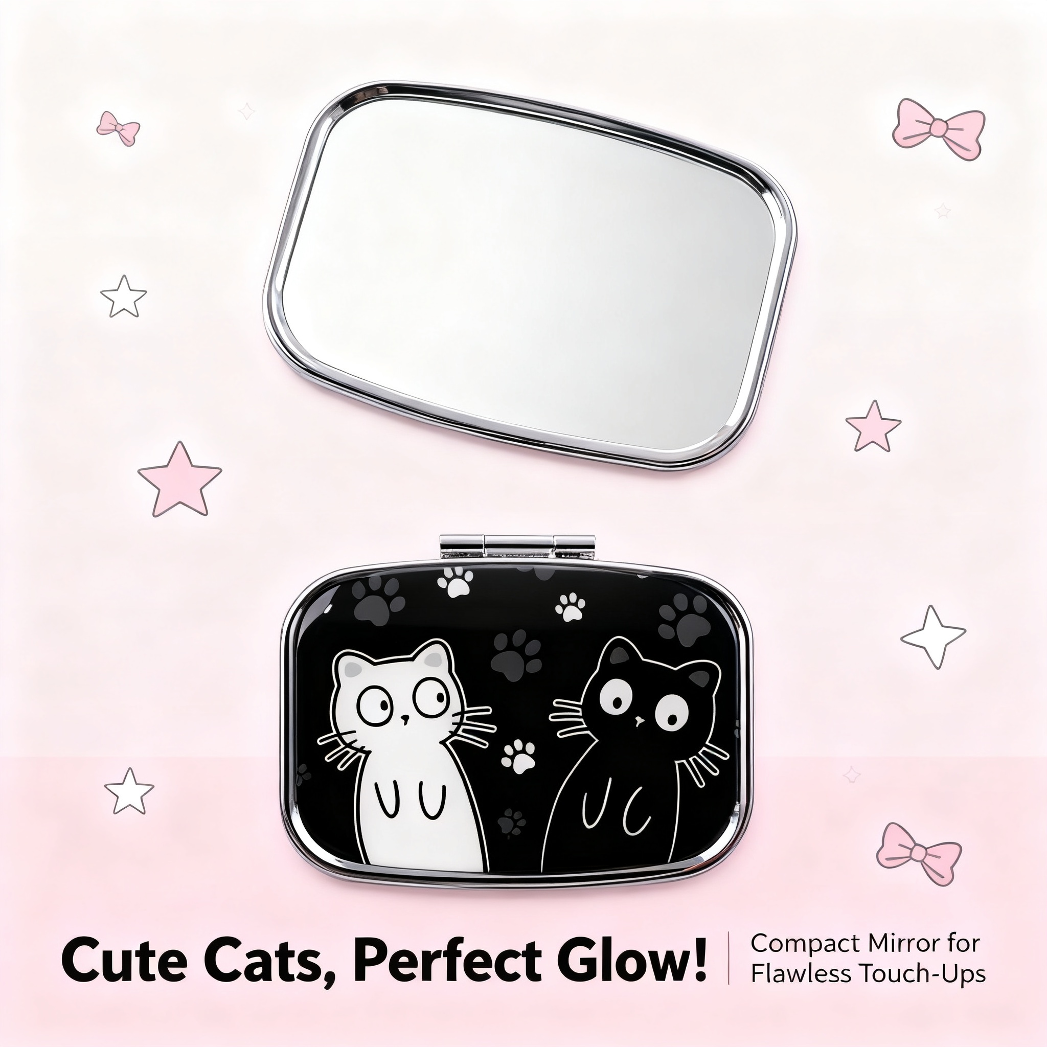 Travel Accessories Unisex - Cartoon Black And White Cat Travel