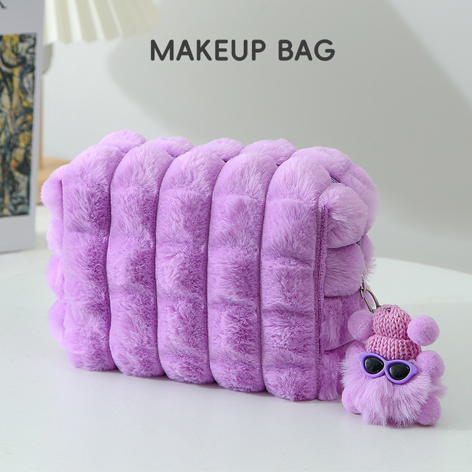 Travel Accessories Girly - Cute Cloud-Shaped Makeup Bag—Large Capacity Plush