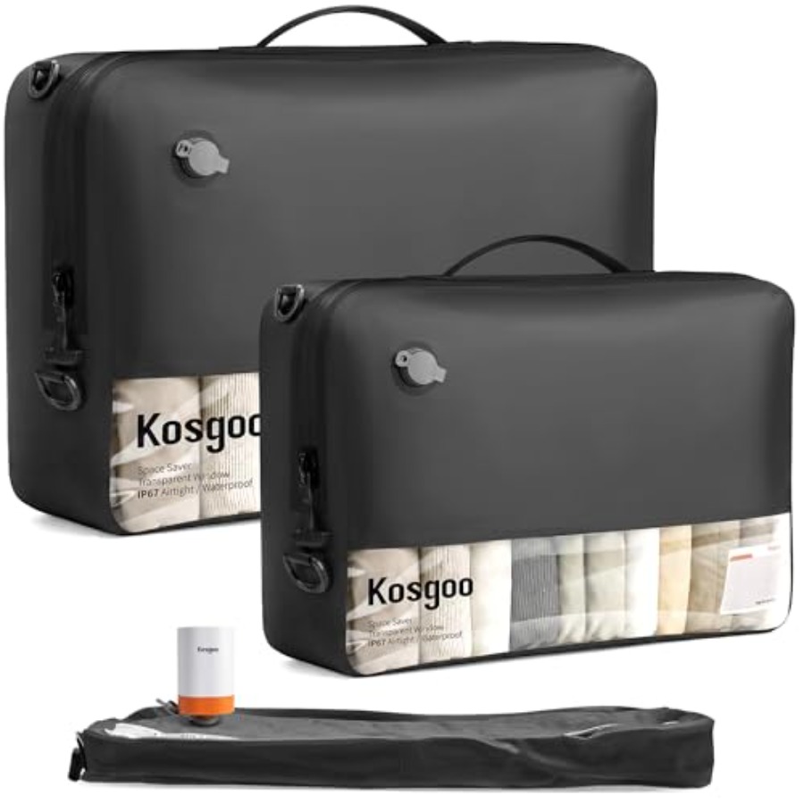 Compression Bag Vacuum - Vacuum Bags for Travel with Pump,