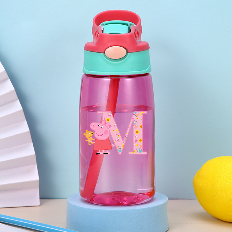 Travel Accessories Girly - Peppa Pigs Water Bottle with Straw