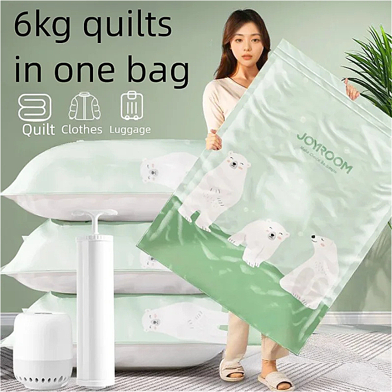 Compression Bag Vacuum - 3Pcs Vacuum Compression Bags Storage Household