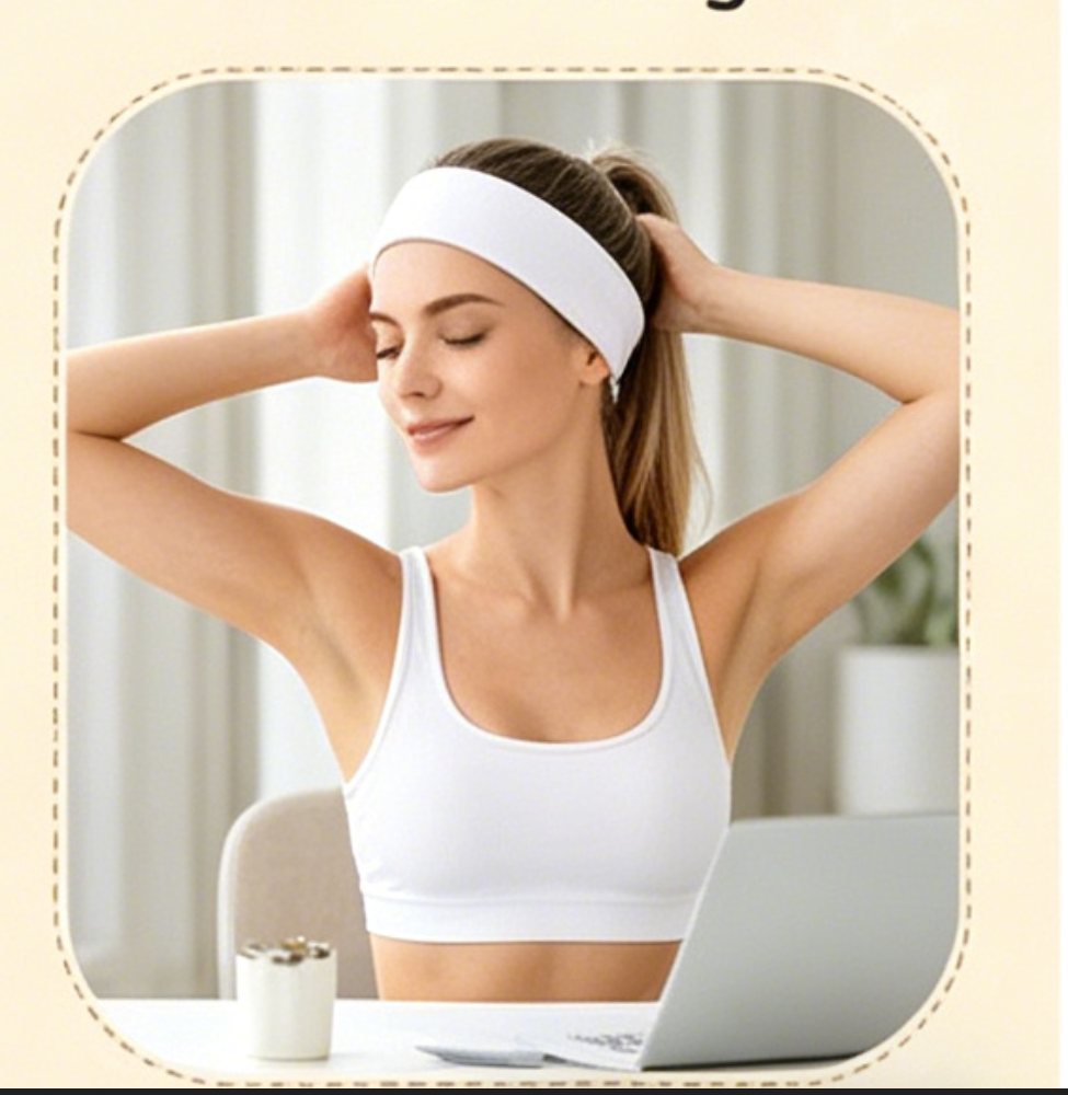 Women White Elastic Yoga Headb - Travel Yoga Accessories recension och pris