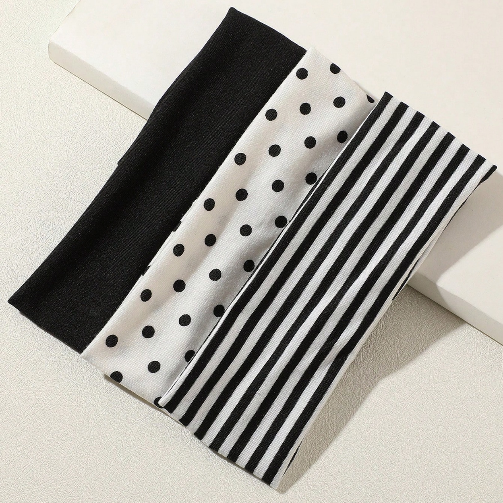 3Pcs Black & White Polka Dot S - Travel Yoga Accessories recension och pris