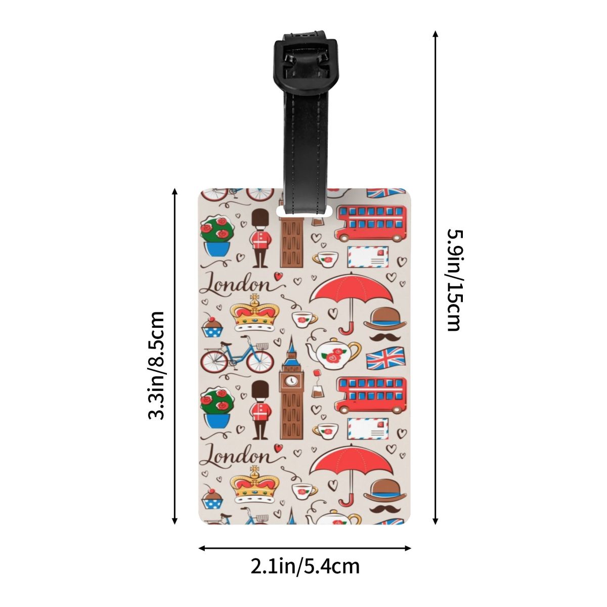 Custom London Pattern Luggage  - Travel Accessories London recension och pris