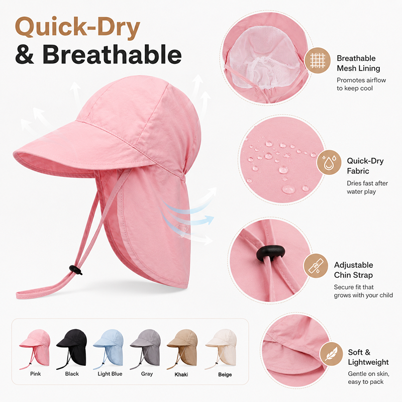 Quick Dry Baby Hats Summer Thi - Travel Accessories Unisex recension och pris