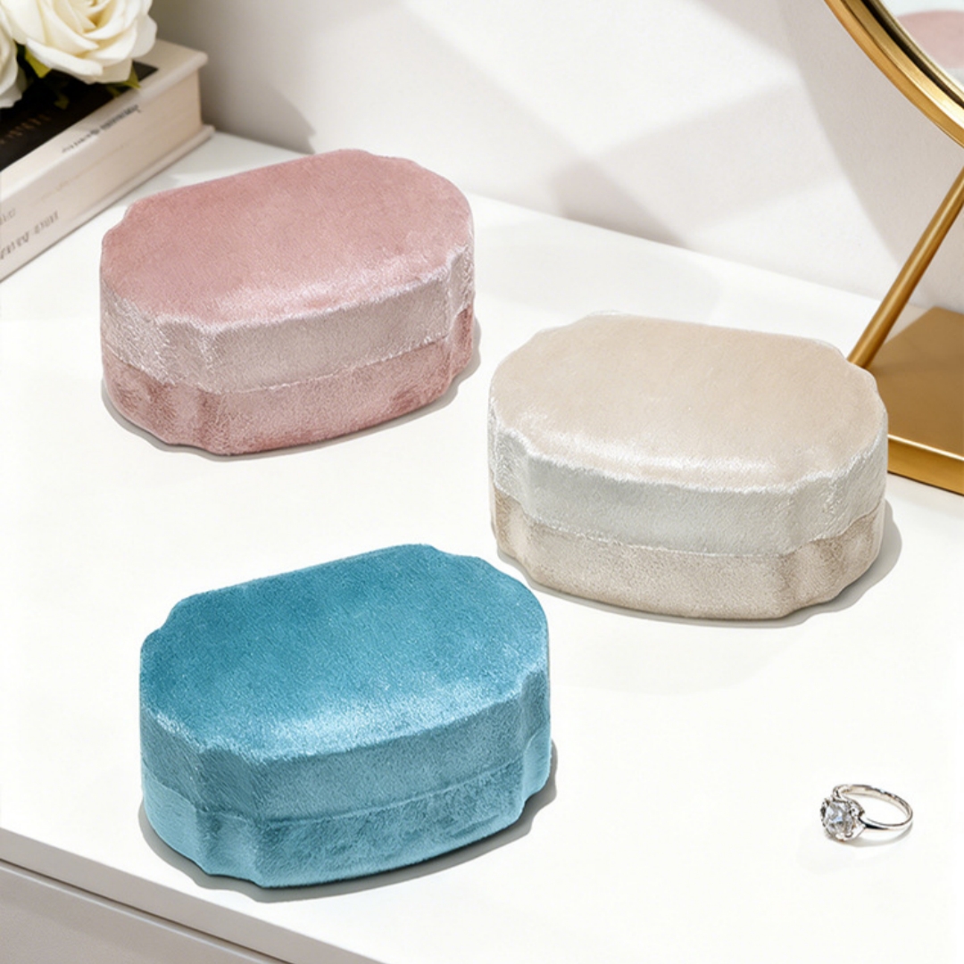 Velvet Ring Box Premium Jewelr - Accessories Travel Jewelry Box recension och pris