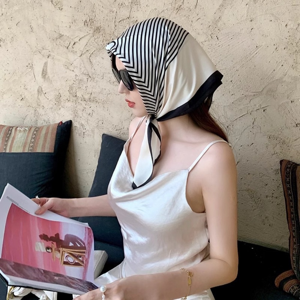 Fashion Satin Square Scarf for - Travel Accessories Unisex recension och pris