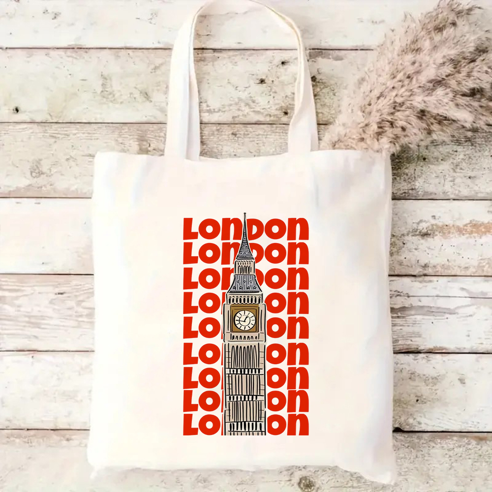 Retro London Canvas Tote Bag C - Travel Accessories London recension och pris