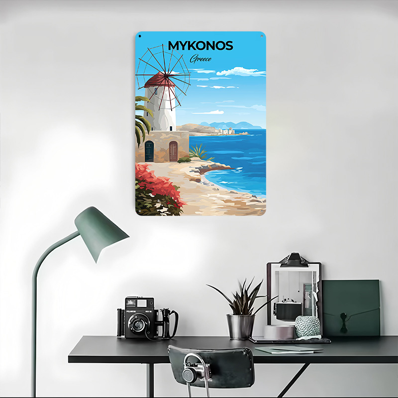 Mykonos Greece Travel Poster C - Travel Accessories Greece recension och pris