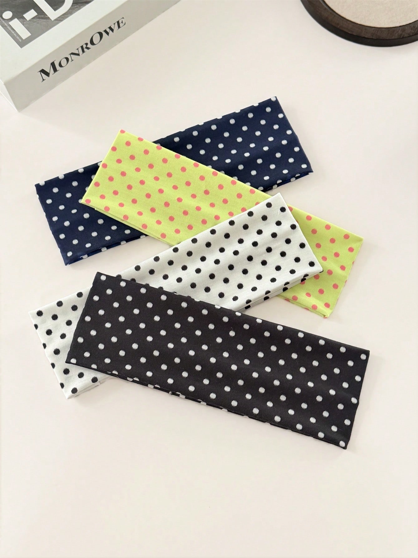 Polka Dot Elastic Hair Bands S - Travel Yoga Accessories recension och pris