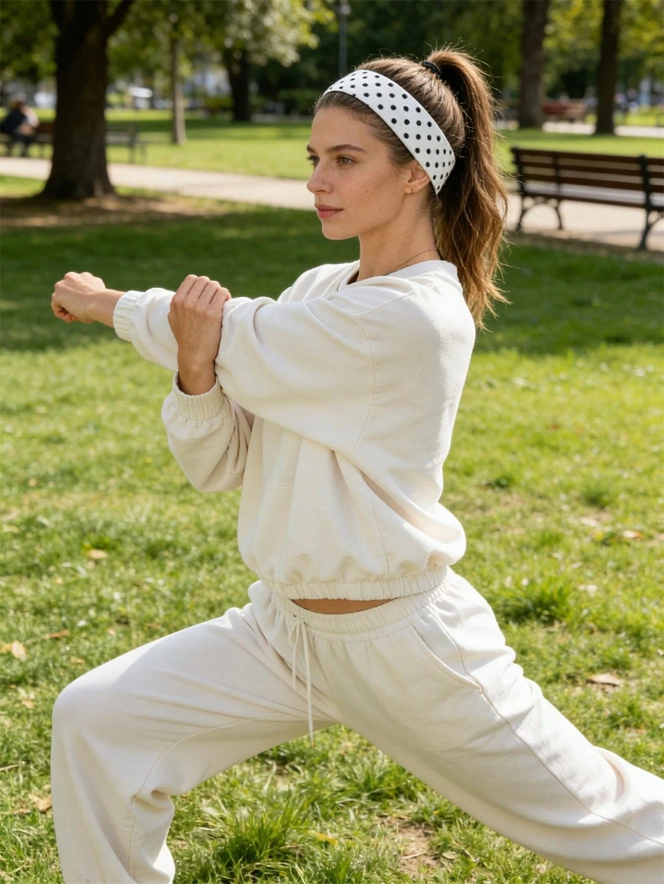Polka Dot Elastic Hair Bands S - Travel Yoga Accessories recension och pris