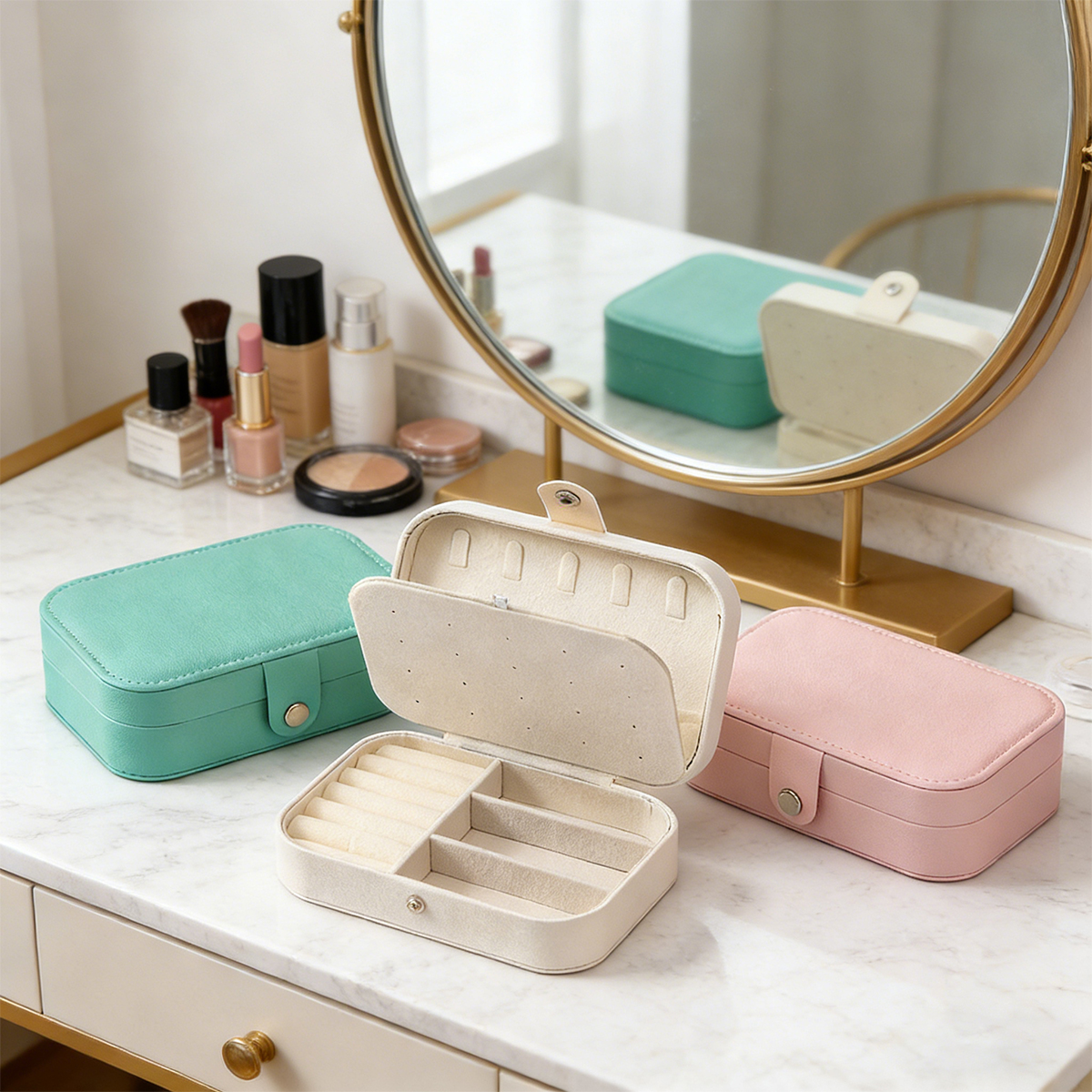 New Portable Multi-Compartment - Accessories Travel Jewelry Box recension och pris