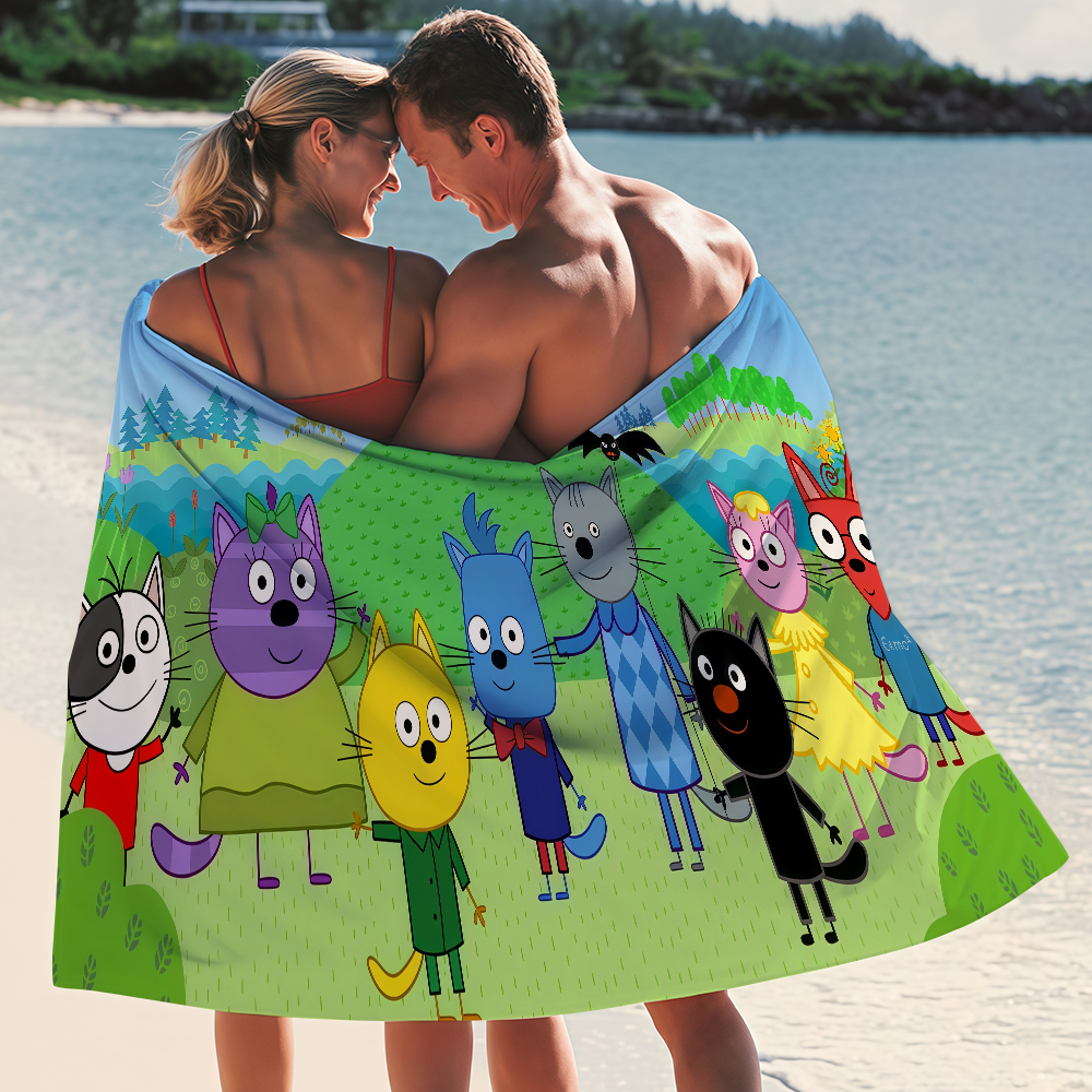 Cartoon Kid-E-Cats Towel Bleac - Travel Yoga Accessories recension och pris