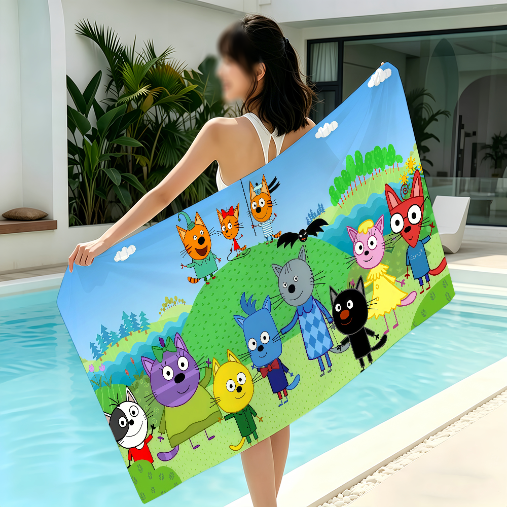 Cartoon Kid-E-Cats Towel Bleac - Travel Yoga Accessories recension och pris