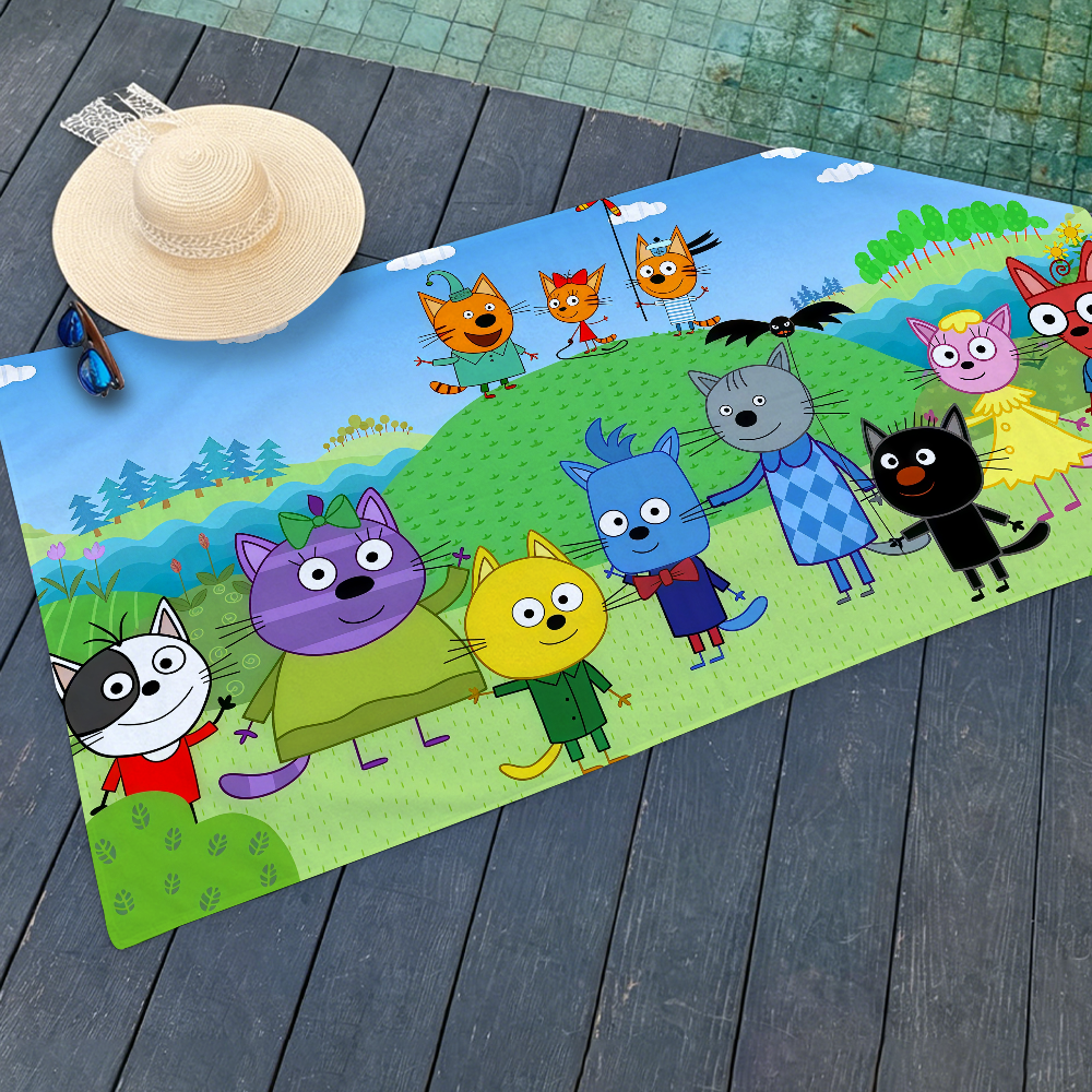 Cartoon Kid-E-Cats Towel Bleac - Travel Yoga Accessories recension och pris