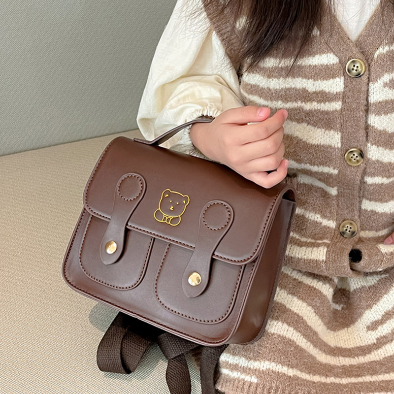 Bear Kids Backpack PU Leather  - Travel Accessories Baby recension och pris
