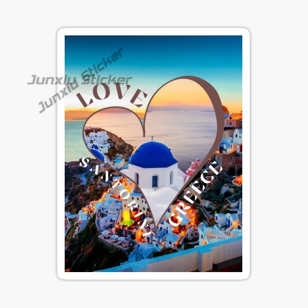 SANTORINI GREECE Car Stickers  - Travel Accessories Greece recension och pris