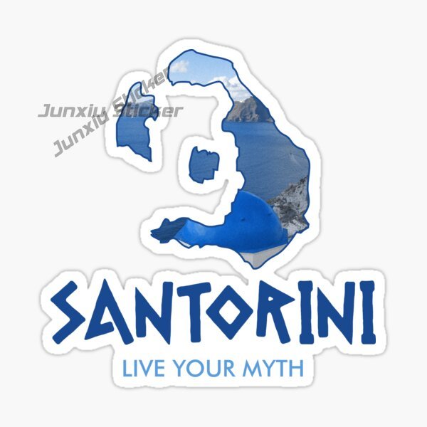 SANTORINI GREECE Car Stickers  - Travel Accessories Greece recension och pris