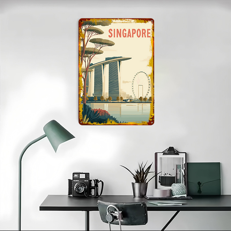 Singapore Travel Poster Custom - Travel Accessories Singapore recension och pris