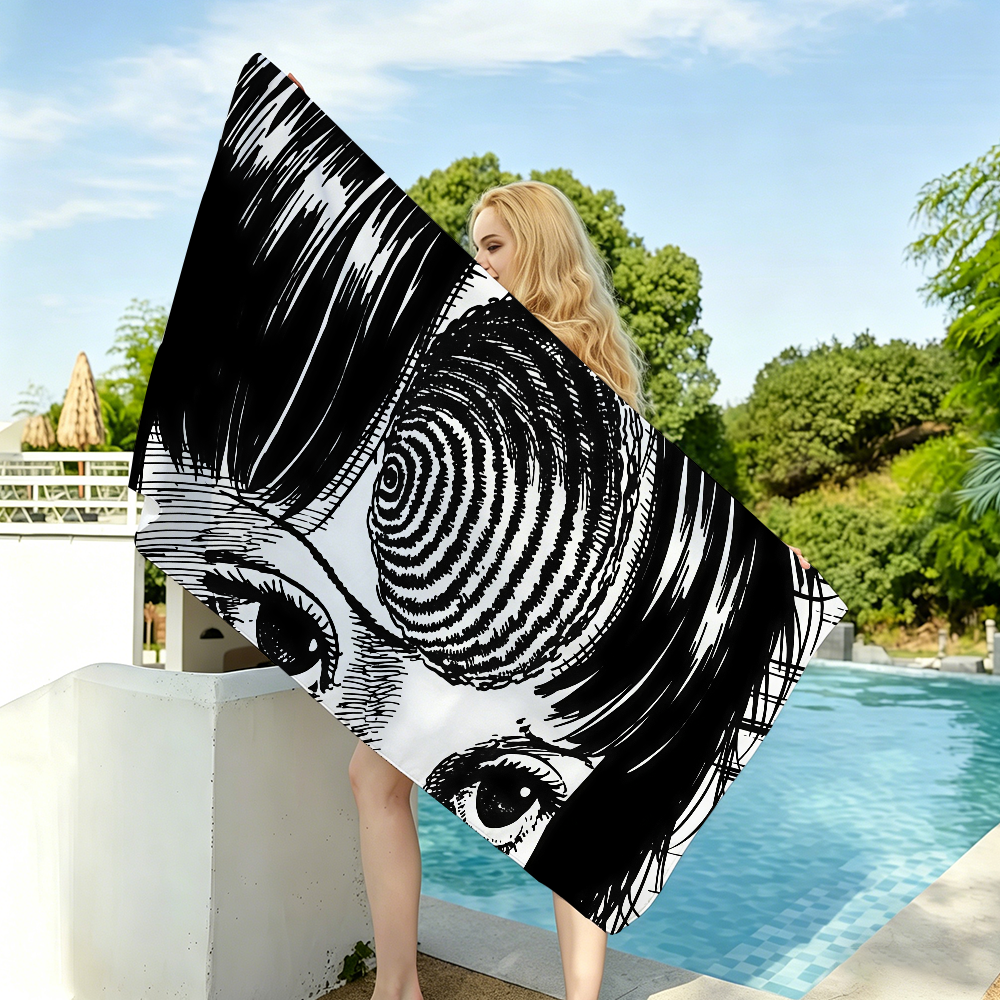 Art Junji Ito Towel Beach Towe - Travel Yoga Accessories recension och pris
