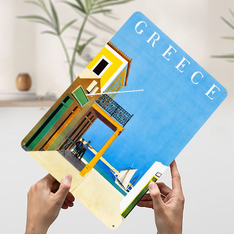 Greece Travel Metal Poster Cus - Travel Accessories Greece recension och pris