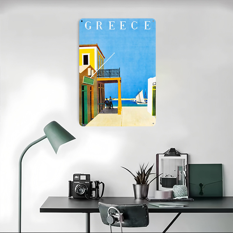 Greece Travel Metal Poster Cus - Travel Accessories Greece recension och pris