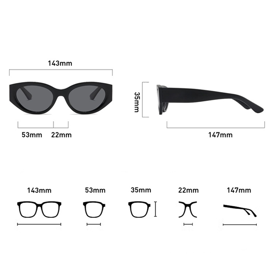 Women Men Classic Cat-Eye Pola - Travel Accessories Unisex recension och pris