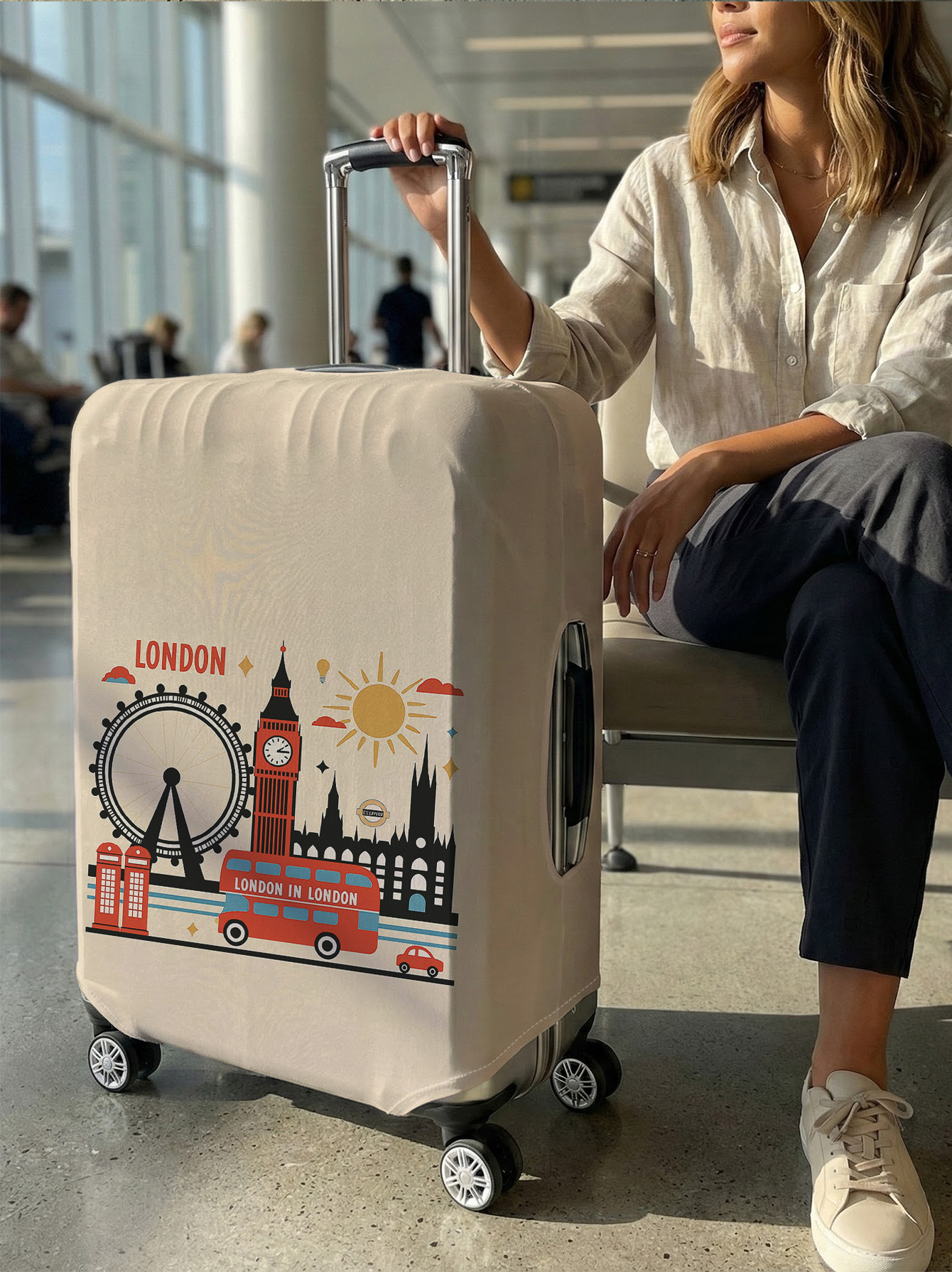 London Landmark Cartoon Luggag - Travel Accessories London recension och pris