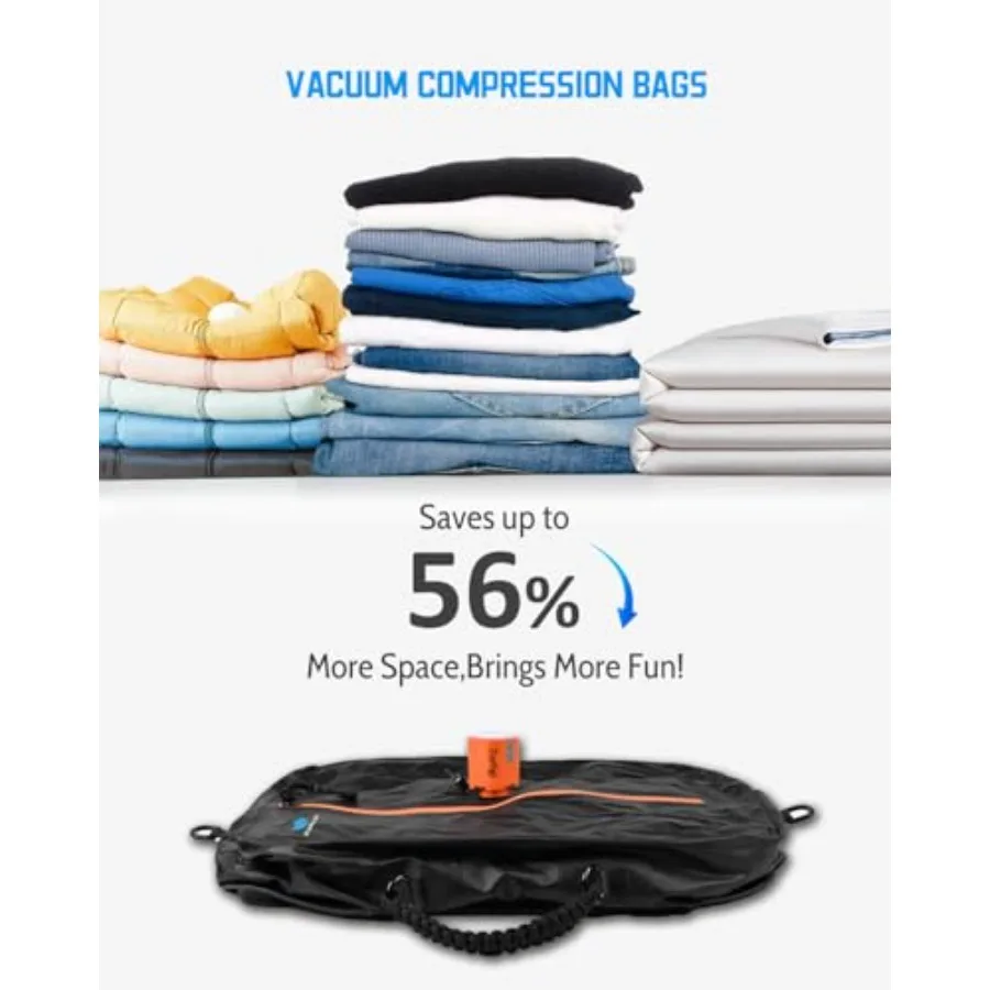 Travel vacuum bags with pump f - Compression Bag Vacuum recension och pris