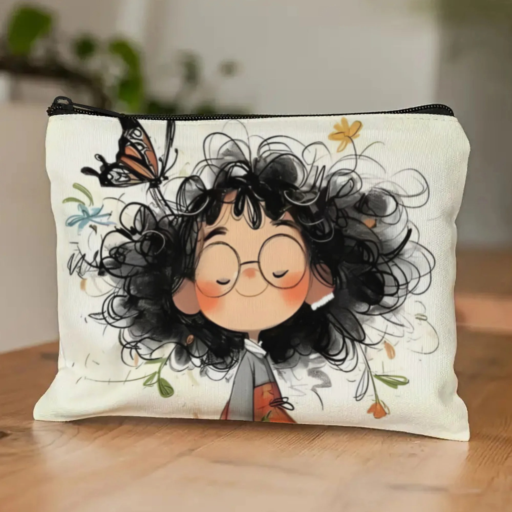 Cartoon Girl Makeup Bag Zipper - Travel Z recension och pris