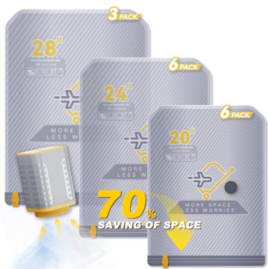 Vacuum Bags for Travel with Wi - Compression Bag Vacuum recension och pris