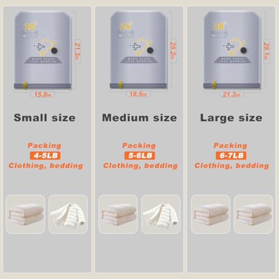 Vacuum Bags for Travel with Wi - Compression Bag Vacuum recension och pris
