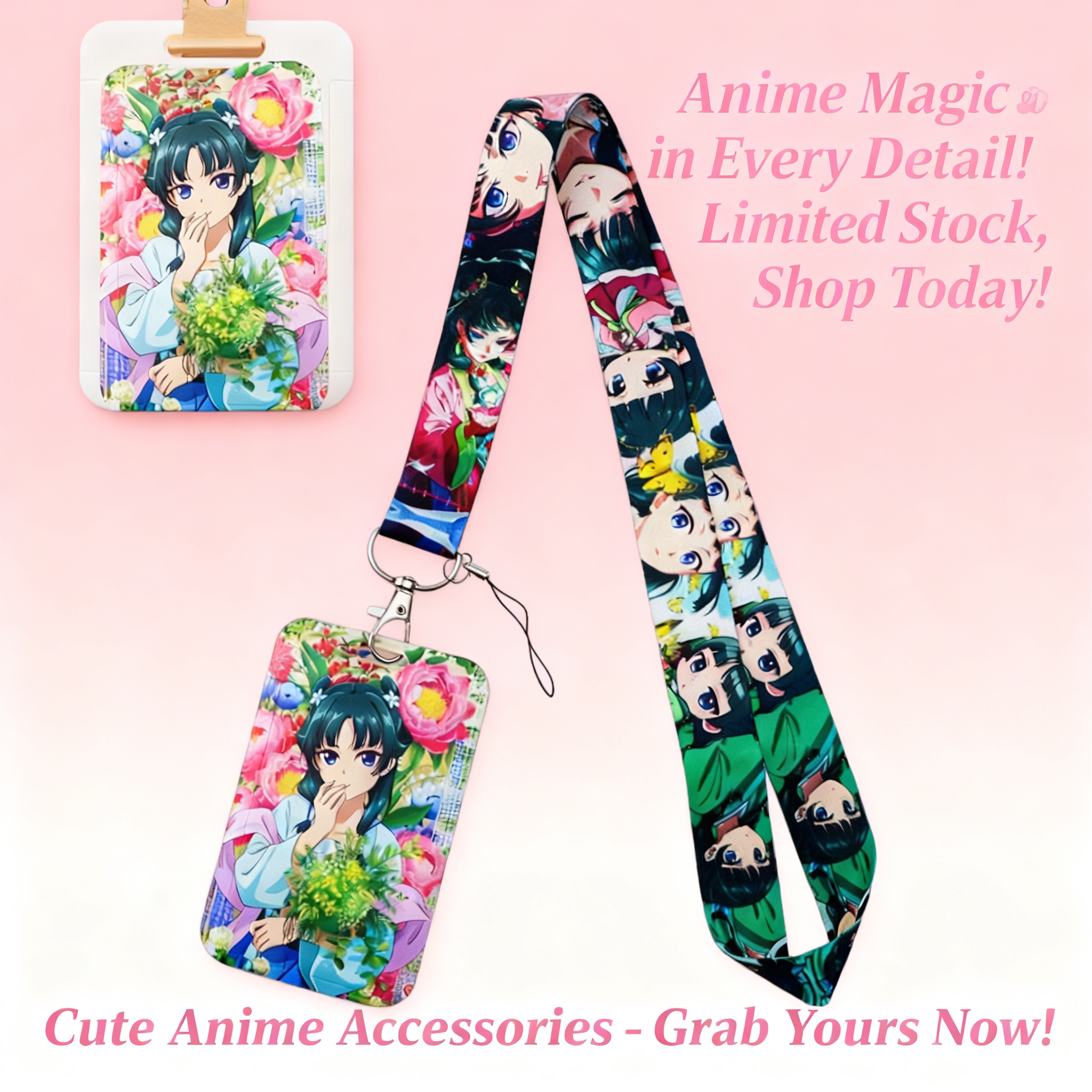 Cute Anime Girl Lanyard Neck S - Travel Accessories Unisex recension och pris