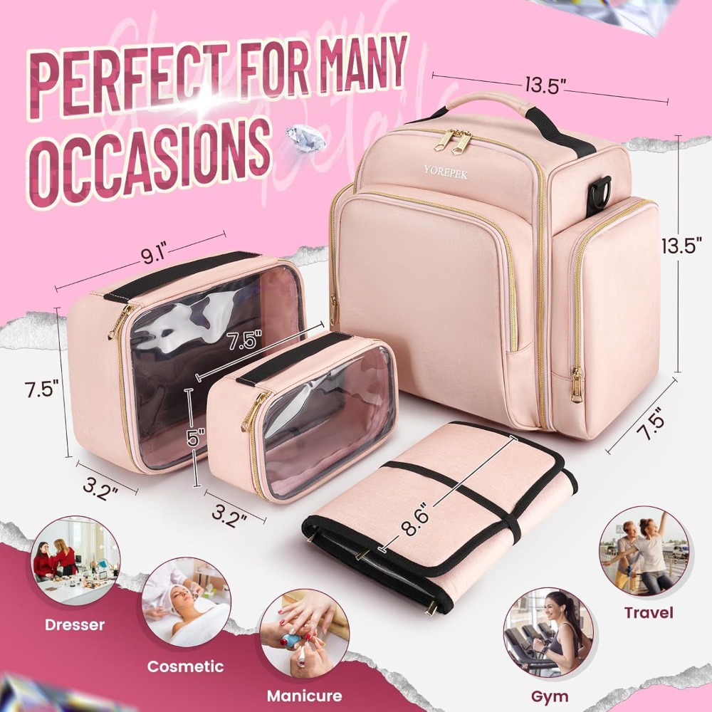 Large Travel Cosmetic Organize - Accessories Travel Jewelry Box recension och pris