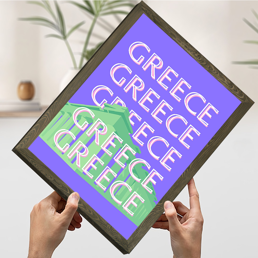 Greece Travel Poster Customiza - Travel Accessories Greece recension och pris