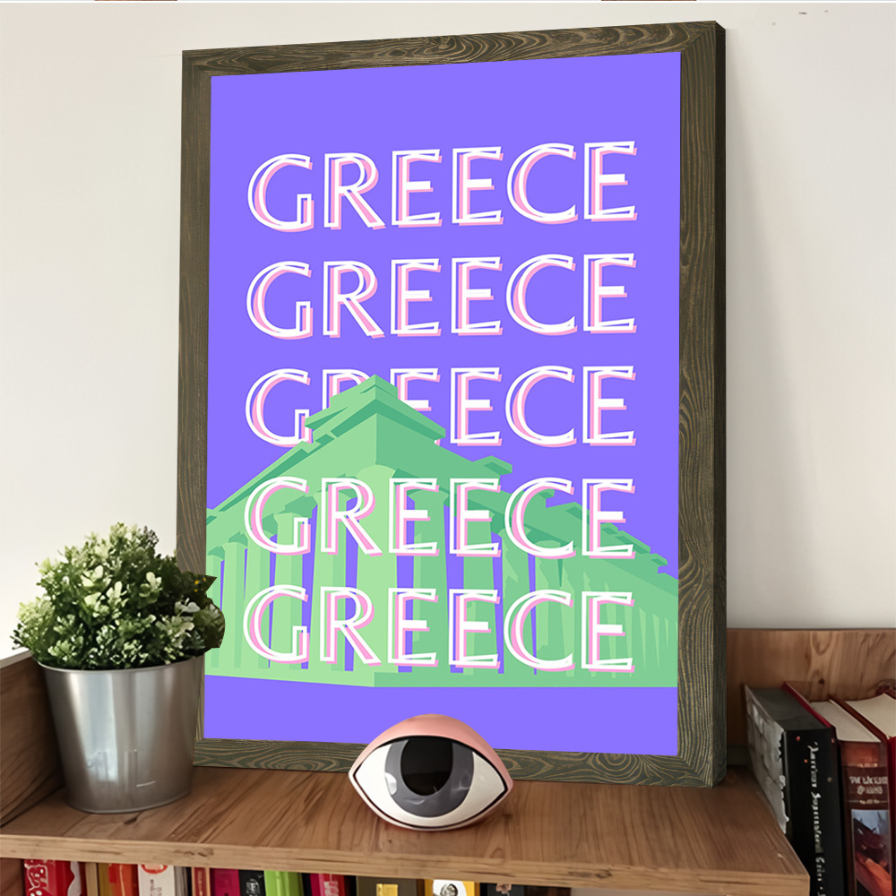 Greece Travel Poster Customiza - Travel Accessories Greece recension och pris