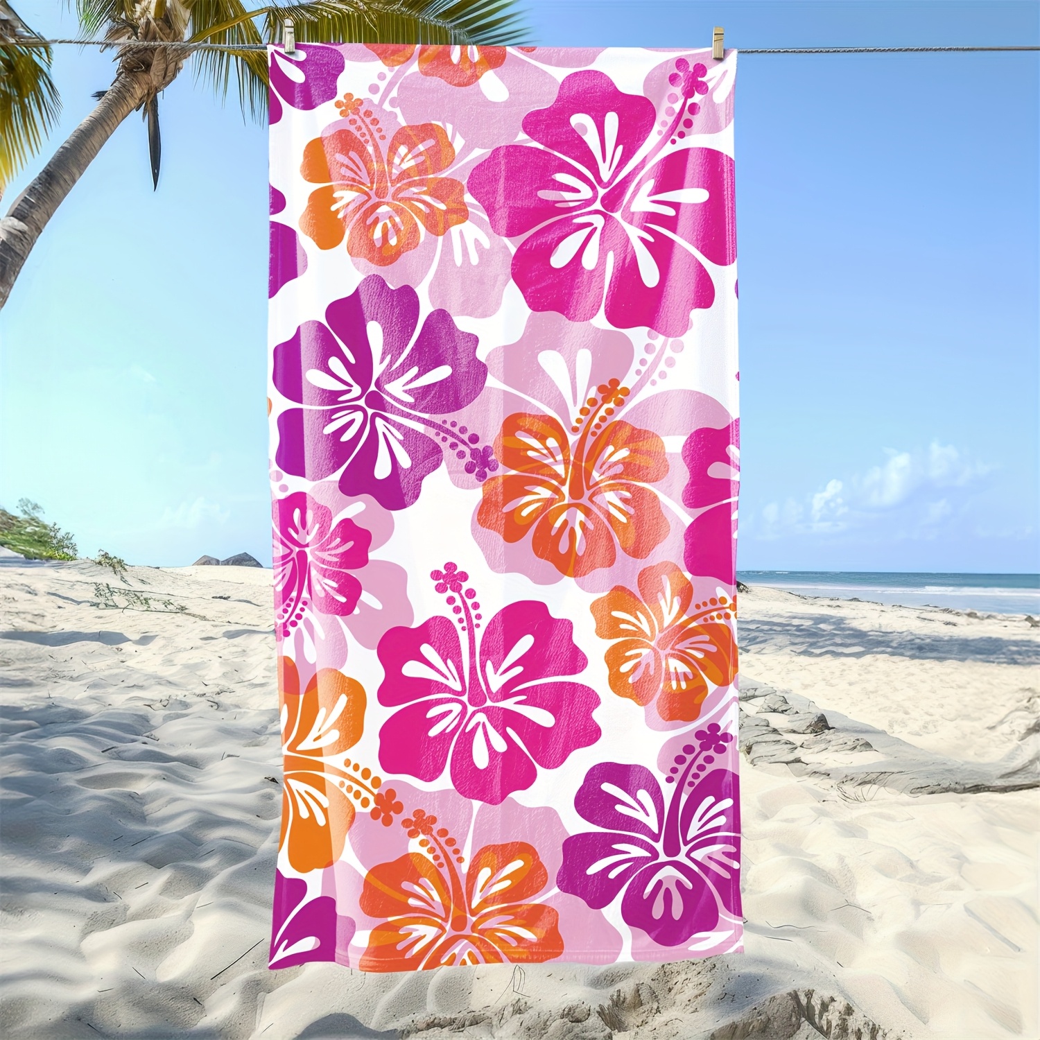 1PC Tropical Floral Beach Towe - Travel Yoga Accessories recension och pris