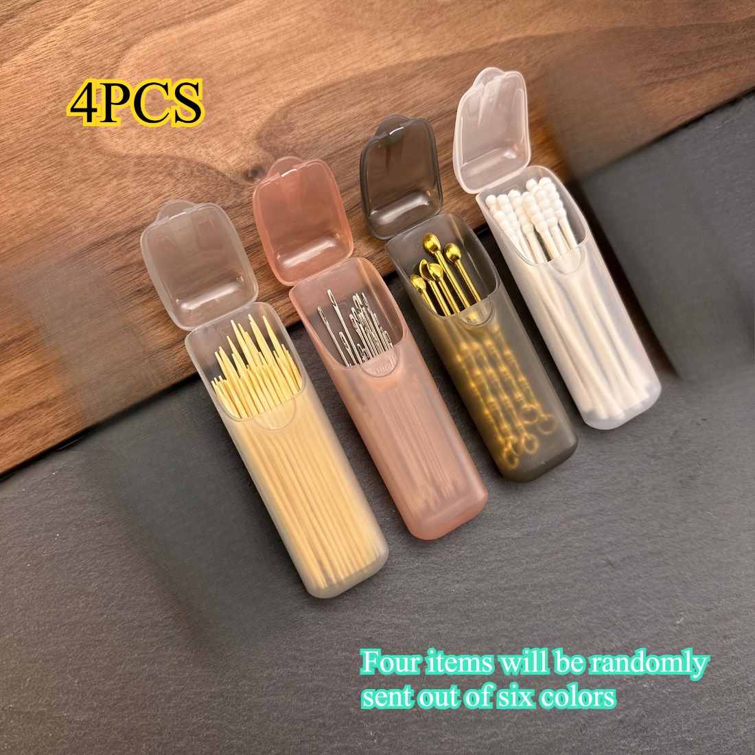 4Pcs Random Color Mini PP Plas - Accessories Travel Jewelry Box recension och pris