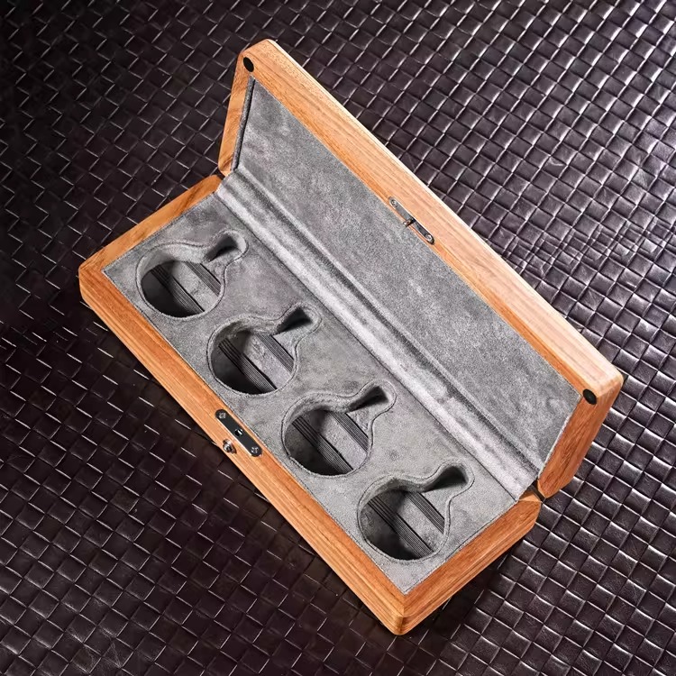 Custom LOGO Wood Portable Shoc - Accessories Travel Jewelry Box recension och pris