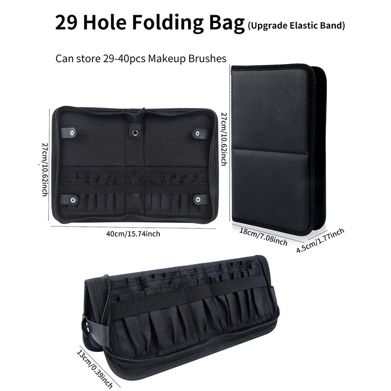 29/23 Holes Foldable Makeup Br - Travel Z recension och pris