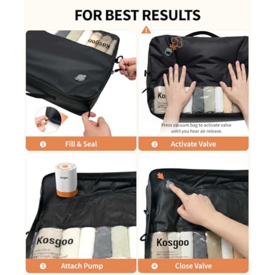 Vacuum Bags for Travel with Pu - Compression Bag Vacuum recension och pris