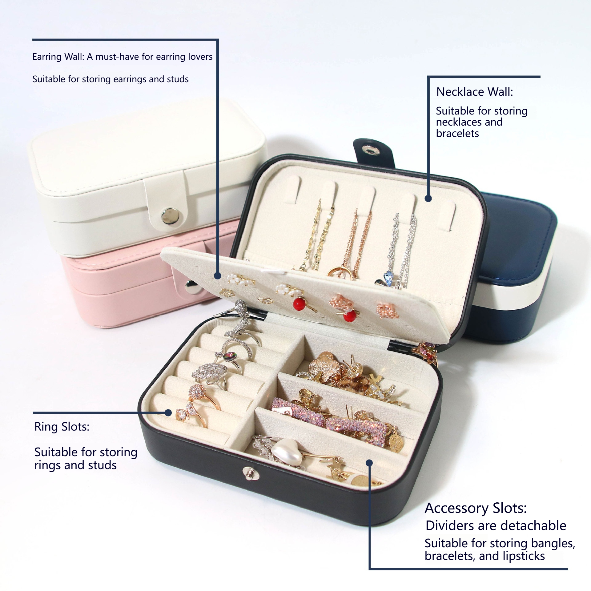 1 Pcs Portable Multi-Compartme - Accessories Travel Jewelry Box recension och pris